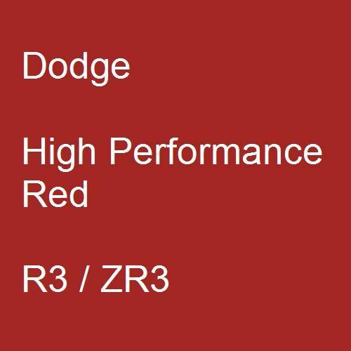 Dodge, High Performance Red, R3 / ZR3.